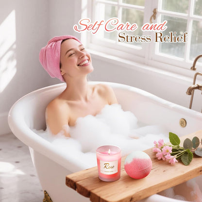 Eletorot Christmas Gifts for Women, Teacher, Mum, Friend, Auntie, Sister | Unique Birthday Gift for Nan, Colleagues, Pink Spa Relaxation Set for Self Care, Valentines, Mothers Day