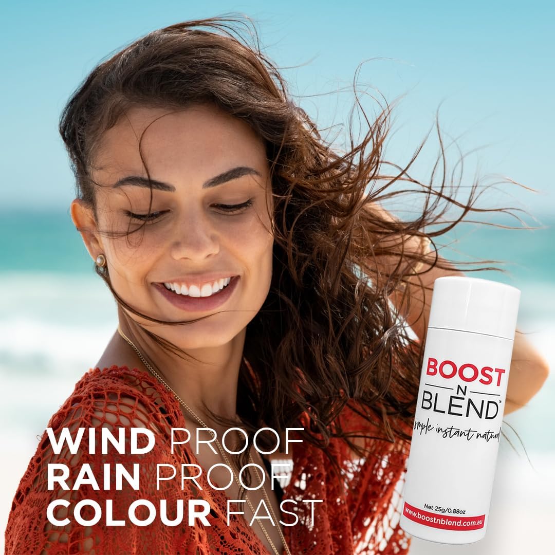 Boost N Blend Scalp Concealer, Powder and Fibers for Thinning Hair &amp; Visible Scalp - Volumizer for Women (25g/0.88oz)