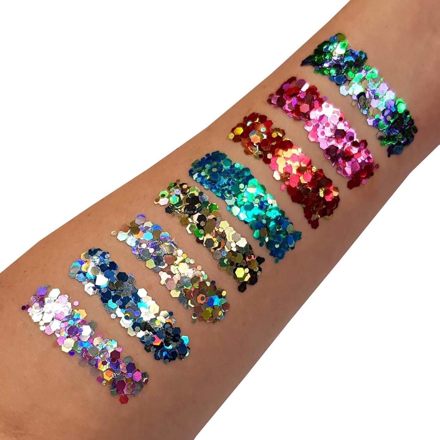 Mystic Chunky Face &amp; Body Glitter Gel by Moon Glitter - Fairytale - Cosmetic Festival Glitter Face Paint for Face, Body, Hair, Nails - 12ml