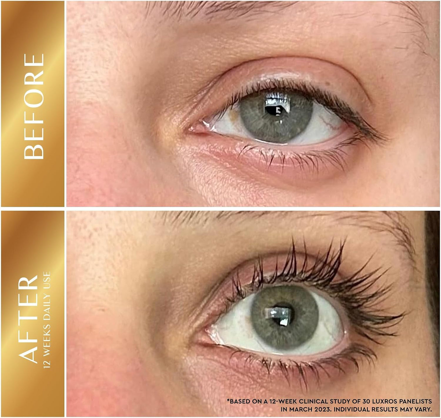 Eyelash Growth Serum 5 mL: Get Thick, Strong Lashes in Just 3-4 Weeks with Our Plant-Based Eyelash Enhancer Serum - No Parabens - Made in USA