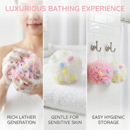 Why a Colorful Mesh Loofah Might Just Be the Upgrade Your Shower Needs