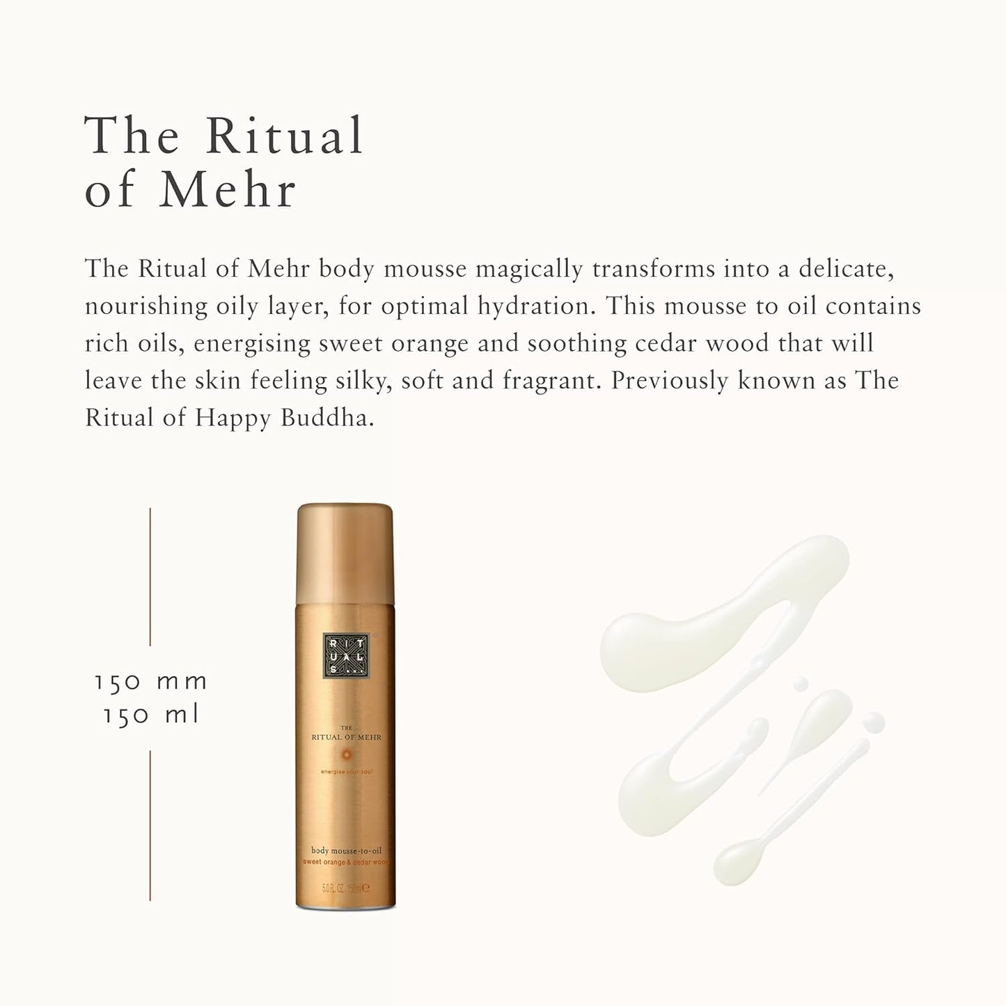 The Ritual Of Mehr Body Mousse To Oil 150 Ml