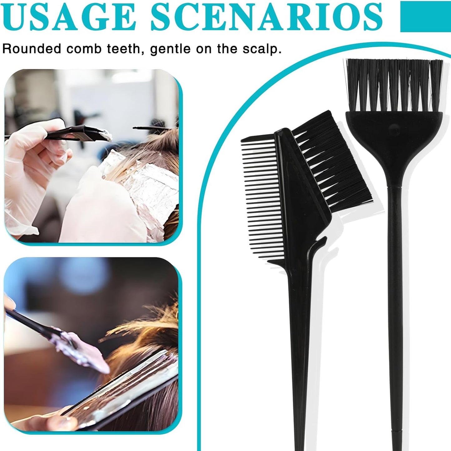 Silicone Highlighting Cap Kit with Hook &amp; Brushes – Professional Reusable Hair Frosting Tools for Salon-Results at Home (Women &amp; Men)
