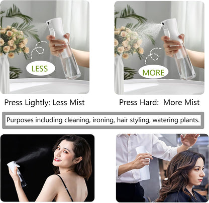 Hair Applicator Bottle-Root Comb Applicator Bottle and Continuous Spray Bottle, Hair Spray Bottle and Oil Applicator for Hair (Black)