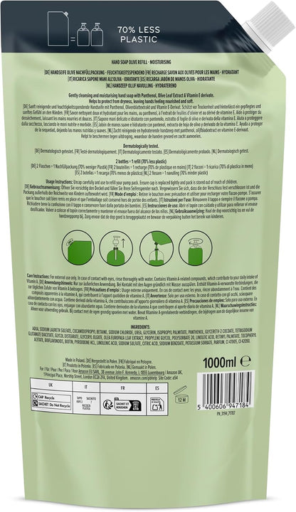 by Amazon Olive Hand Soap Refill, 2 x 1000ml