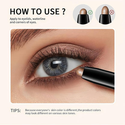 Gl/itter Eyeshadow Stick Set,Cream Eyeliner Pencil,Gl/itter Eyeshadow,Waterproof &amp; Smudge-Proof Formula,Safe Ingredients and Use Gently,Long and Lasting Eyeshadow Primer for Beginners,07+09+10