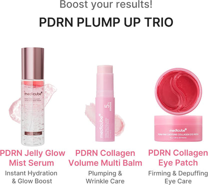 medicube PDRN Pink Collagen Volume Multi Balm Stick | Volufiline, PDRN, NAD, Collagen | Face &amp; Body Balm for Under-Eyes, Neck, Forehead, Smile Lines, Lips | Plumping, Radiance, Line Care | K-Beauty