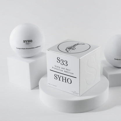 SYHO S33 Scalp Protection Additive – Reduces Burning &amp; Irritation During Bleaching &amp; Hair Colour – Professional Use – Concentrated Formula – 50g - Scoop Included