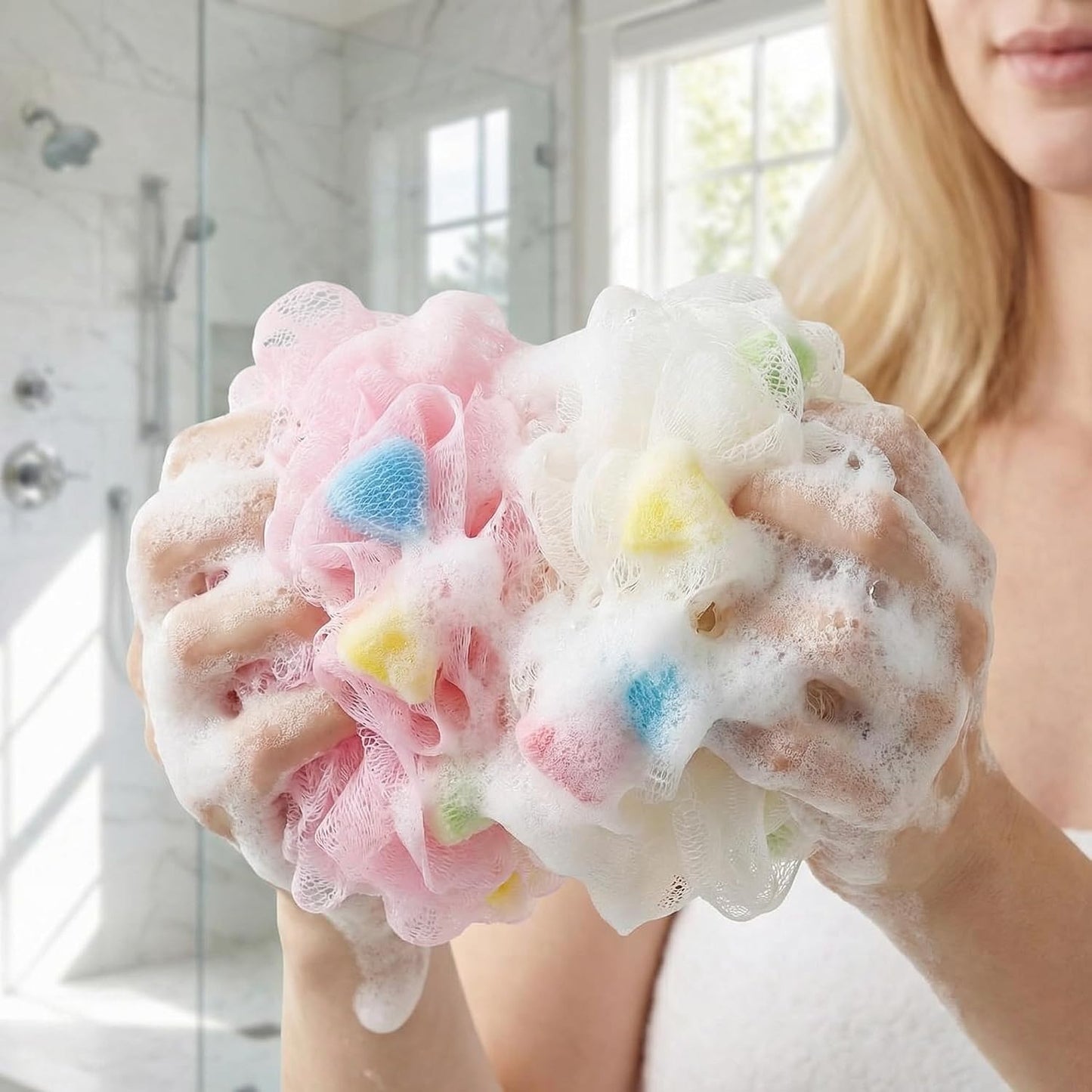 Why a Colorful Mesh Loofah Might Just Upgrade Your Shower Game