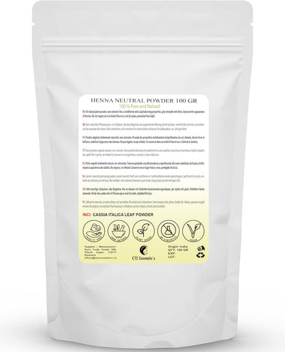 Cassia Obovata Powder (Neutral Henna, cassia powder) - 100 gr - Has conditioner and scalp balancing properties, gives strength and shine, improves the appearance of the hair.