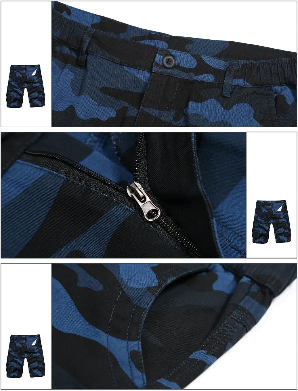 iCKER Mens Multi‑Pocket Cotton Shorts – a casual look that actually works