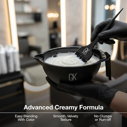 Global Keratin GK HAIR Professional Hair Creme 20 Volume Developer 1000ml for Hair Coloring Bleach - High-Performance Long Lasting Semi-Permanent Hair Color Toner Dye