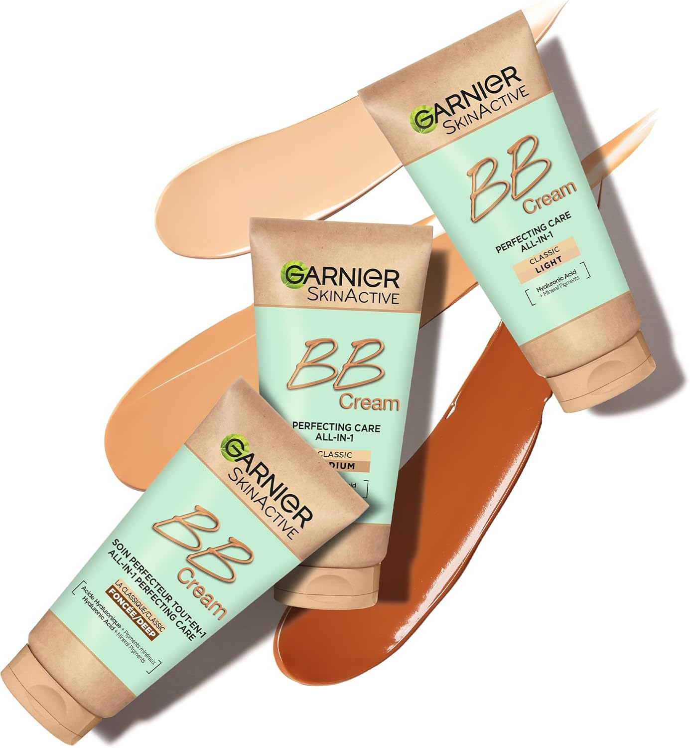 Garnier SkinActive Anti-Age BB Cream, Shade Medium, Tinted Moisturiser SPF 15, Softens Fine Lines &amp; Firms Skin, With Hyaluronic Acid, Aloe &amp; Mineral Pigments, 50 m
