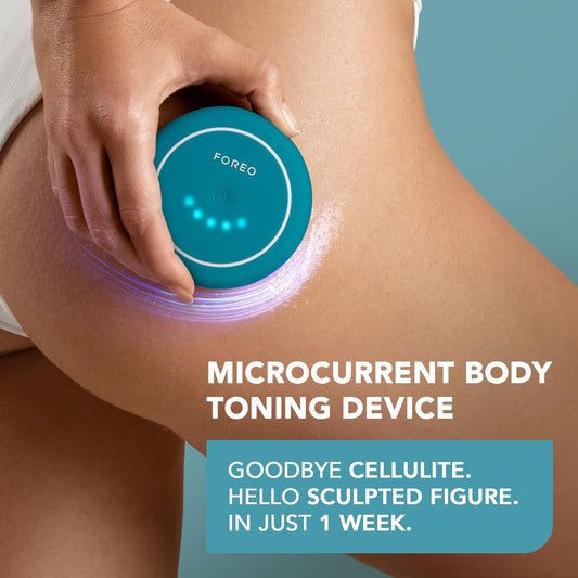 FOREO Bear 2 Body Advanced Microcurrent Body Sculpting Machine, Cellulite Massager &amp; Lymphatic Drainage, Firm &amp; Contour, Body Massager, Increases Absorption of Skin Care Products, Evergreen