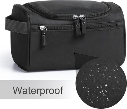 Toiletry Bag, Etercycle Hanging Wash Bag Travel Toiletry Bag Waterproof Bathroom Bag for Men and Women Travel Toiletry Makeup Organizer (Black)