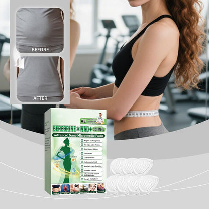 10-IN-1 Advanced Nano Microneedle Patch,Luxurious Weight Loss Patches, Natural Metabalance Patch, Microneedle Patches, Gentle Soothing, for All Body Types (2pc)