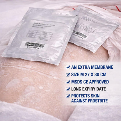 Anti-freeze Membrane, Professional Use Fit for Salon SPA, 20pcs Cryo Pad Antifreeze Membrane(Size M,10.6 X 11.8 Inch)