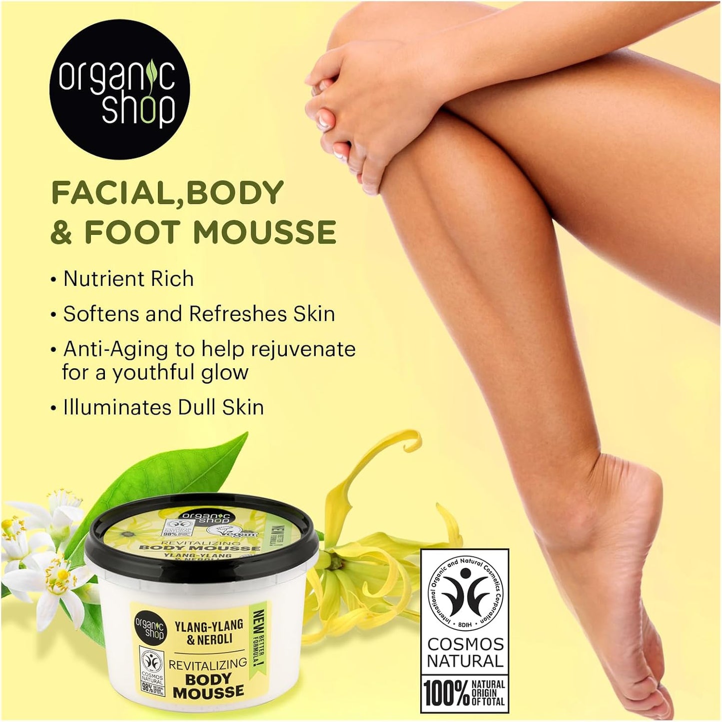 Organic Shop Body Cream Revitalizing Neroli, 250 ml