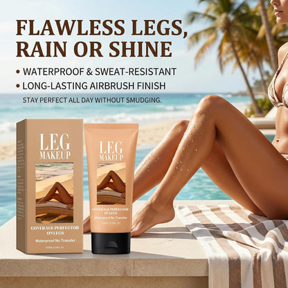 Leg Makeup Waterproof No Transfer, Full Coverage Concealer Skin Tone Repair Cream, Tattoo Cover Up Makeup for Veins Scars, Leg Makeup to Cover Veins Long Lasting Body Makeup for Mature Skin
