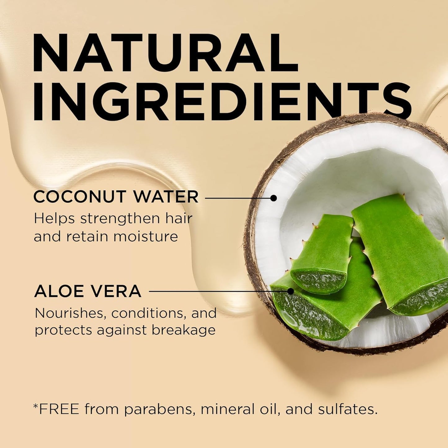 Aloe &amp; Coconut Water Pre-Shampoo 12 oz, Detangle &amp; Condition Treatment for Curly, Coily &amp; Natural Hair, Helps Soften, Hydrate &amp; Reduce Breakage