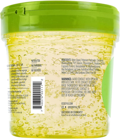 Eco Style Olive Oil Eco Styler Hair Gel, Hydrate and Style, Alcohol-Free, 236 ml (Pack of 1) | Green