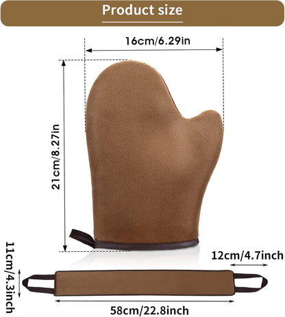 Sibba 2 Pack Tanning Back Lotion Applicator Kit, Mini Self Tan Mitt, Back Buddy Lotion Applicator for Back Self Applicator Work with Self Tanning Mitts When Apply Tanning Lotion