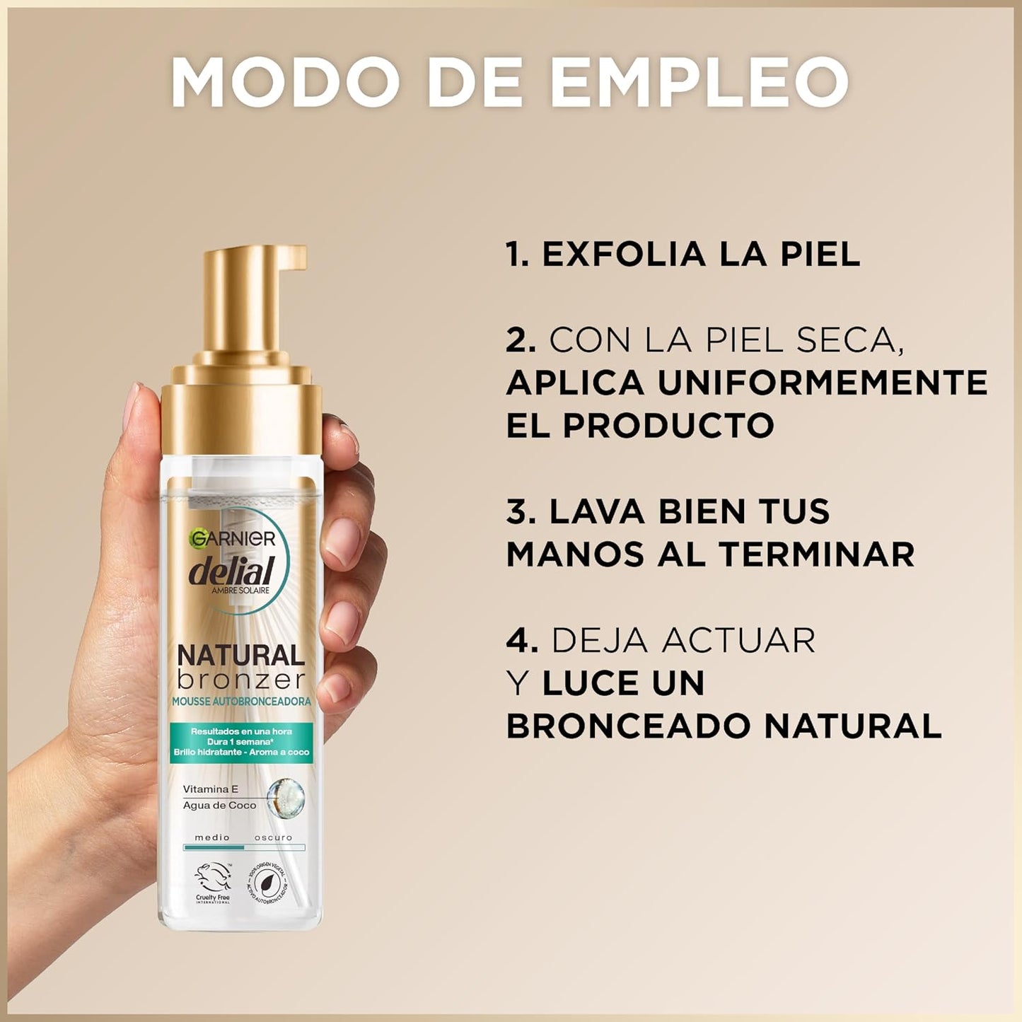 NATURAL BRONZER self-tanning mousse 200 ml