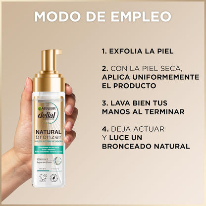 NATURAL BRONZER self-tanning mousse 200 ml