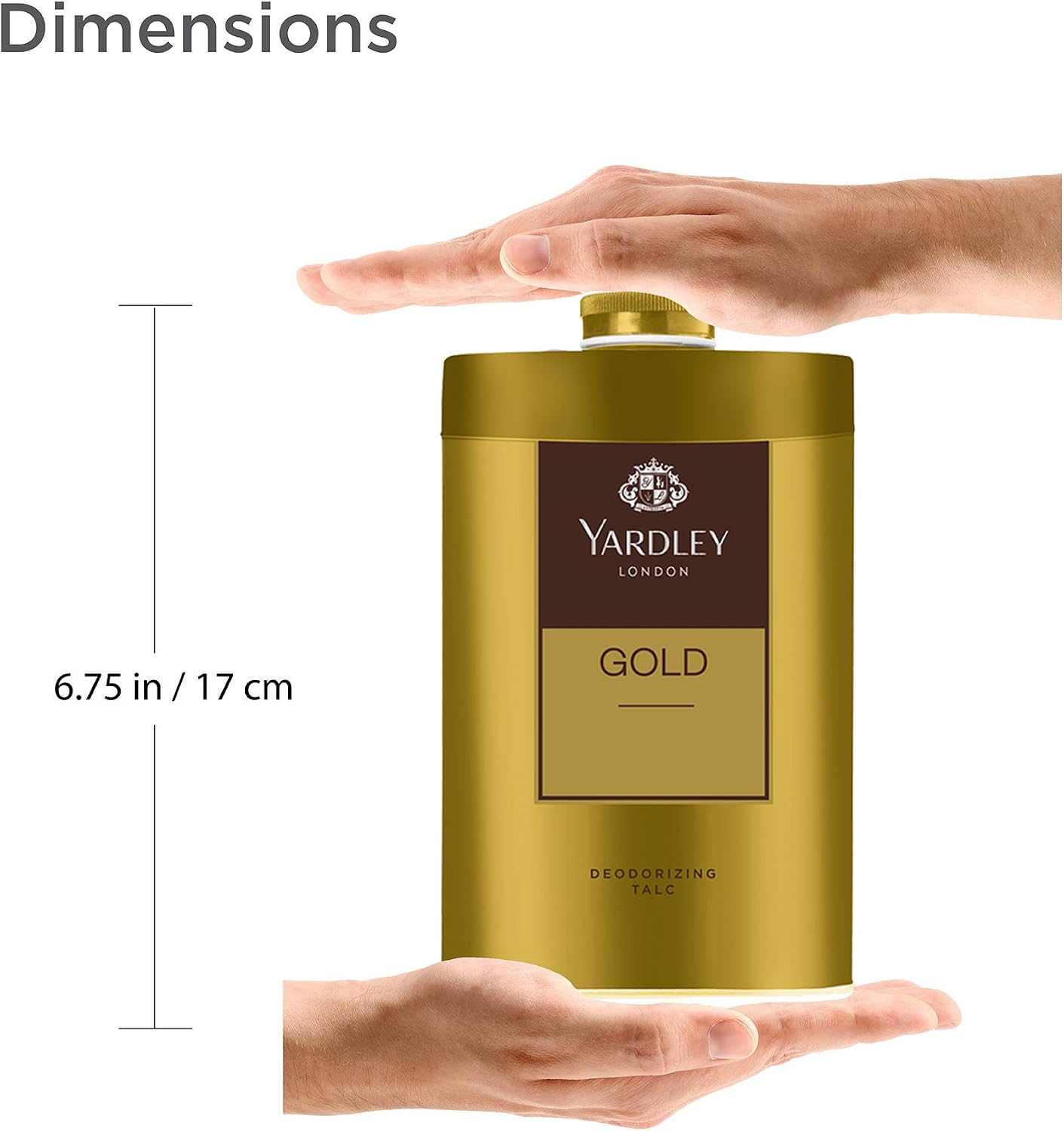 Yardley London Gold Deodorizing Talc for Men, 100g