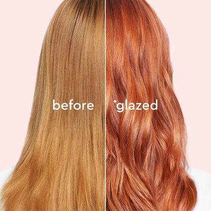 Glaze Supergloss Color Conditioning Gloss – Hydrating Semi-Permanent Color Hair Gloss &amp; Shine Boost – Color Depositing Mask - Vegan, Cruelty-Free – 190ml - Copper Crush - Bright Copper