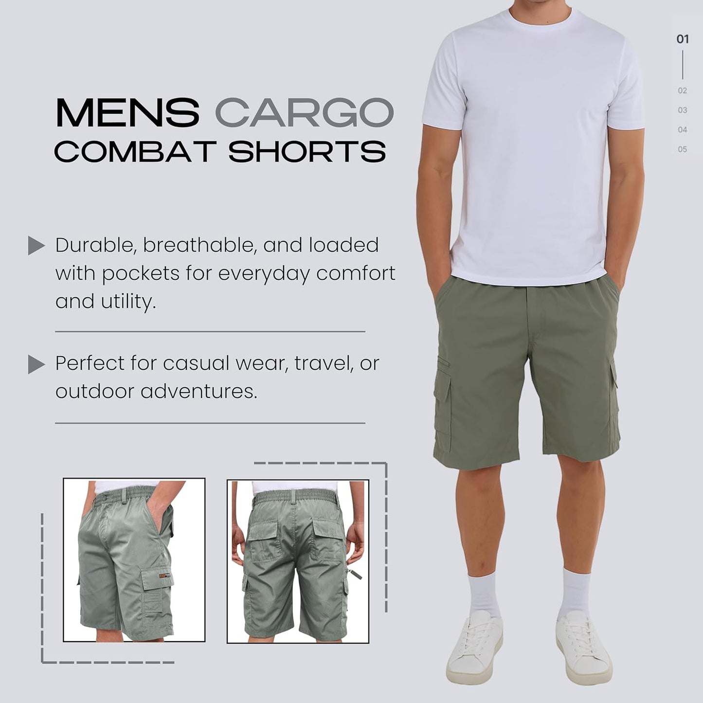 Everyday cargo shorts that actually feel right