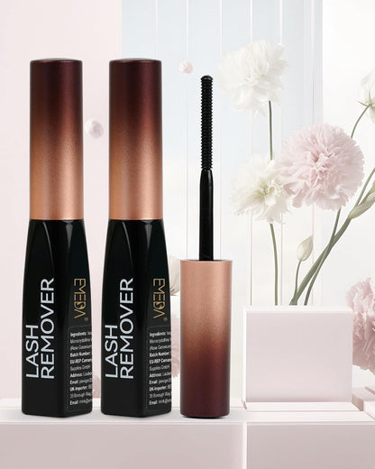 EMEDA 10 ml Lash Cluster Remover Oil Gentle Eyelash Glue Remover for Home Use, 10ml 0.35oz(2 Pcs) Low Irritation Safe for DIY Lash Extensions Removal Lash Bond Remover Oil-Based Formula (black 2 pcs)