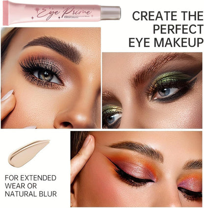 Eyeshadow Primer, Ultra-Creamy Eye Base Lightweight Long Lasting Eye Primer Makeup Base to Control Oil &amp; Prevent Creasing for All-Day