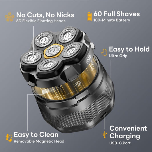DOAO 6D Magnetic Head Shaver – Why It Might Be Your Next Grooming Buddy