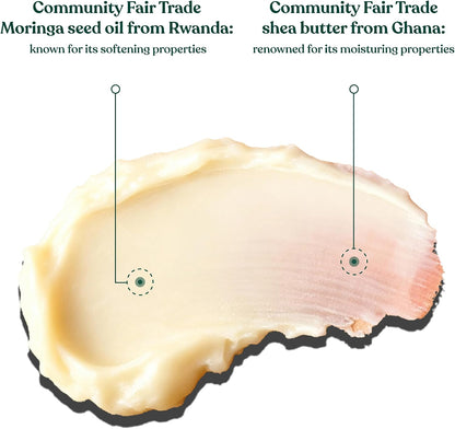 The Body Shop Moringa Body Butter (1x 200ml), Rich Nourishing Body Cream for Dry Skin, 96H Moisturising Body Butter, Floral Scented Butter for Softer Skin, Ultra-Hydrating Vegan Skincare
