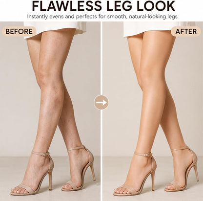 Body Concealer For Legs With Brush, Leg Make Up To Cover Veins, Waterproof Leg Makeup With Full Coverage, Long Lasting Non Transfer &amp; Sweat Proof For Leg Foundation, 100g