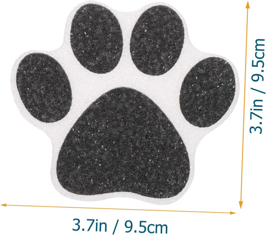 Anti-Slip Paw Print Stickers 9.5X9.5 Inch Non Slip Bath Decals for Bathtub Shower Floor and Stairs Adhesive Decorative Safety Grip Pads