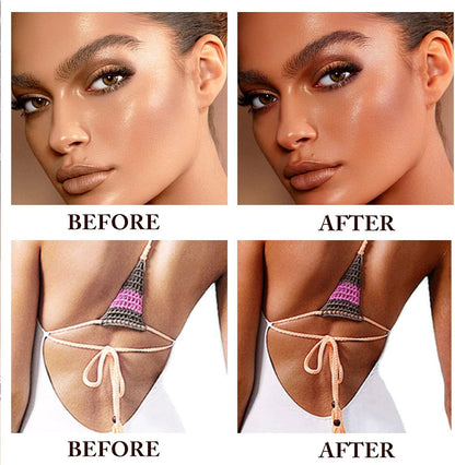 Fake Tan Peptide Serums,Anti-Pollution Drops,Drunk Bronzer Drops,Replenishing Face and Body Bronzing Essence,Effective Tan Bronzing Serums,Bronzing Drops Creates A Bronzed Glow