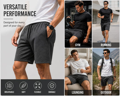 ITRAT Men’s Fleece Shorts – Comfort Meets Everyday Flex