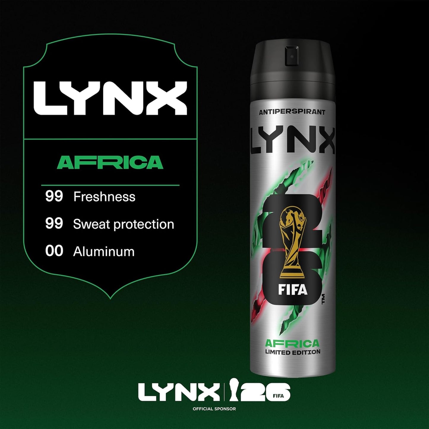 Lynx XL Antiperspirant Africa The G.O.A.T. of Fragrance 72 Hour Protection From Odour and Sweat with the Unique Scent Masculine Deodorant for Men, 200ml Pack of 6