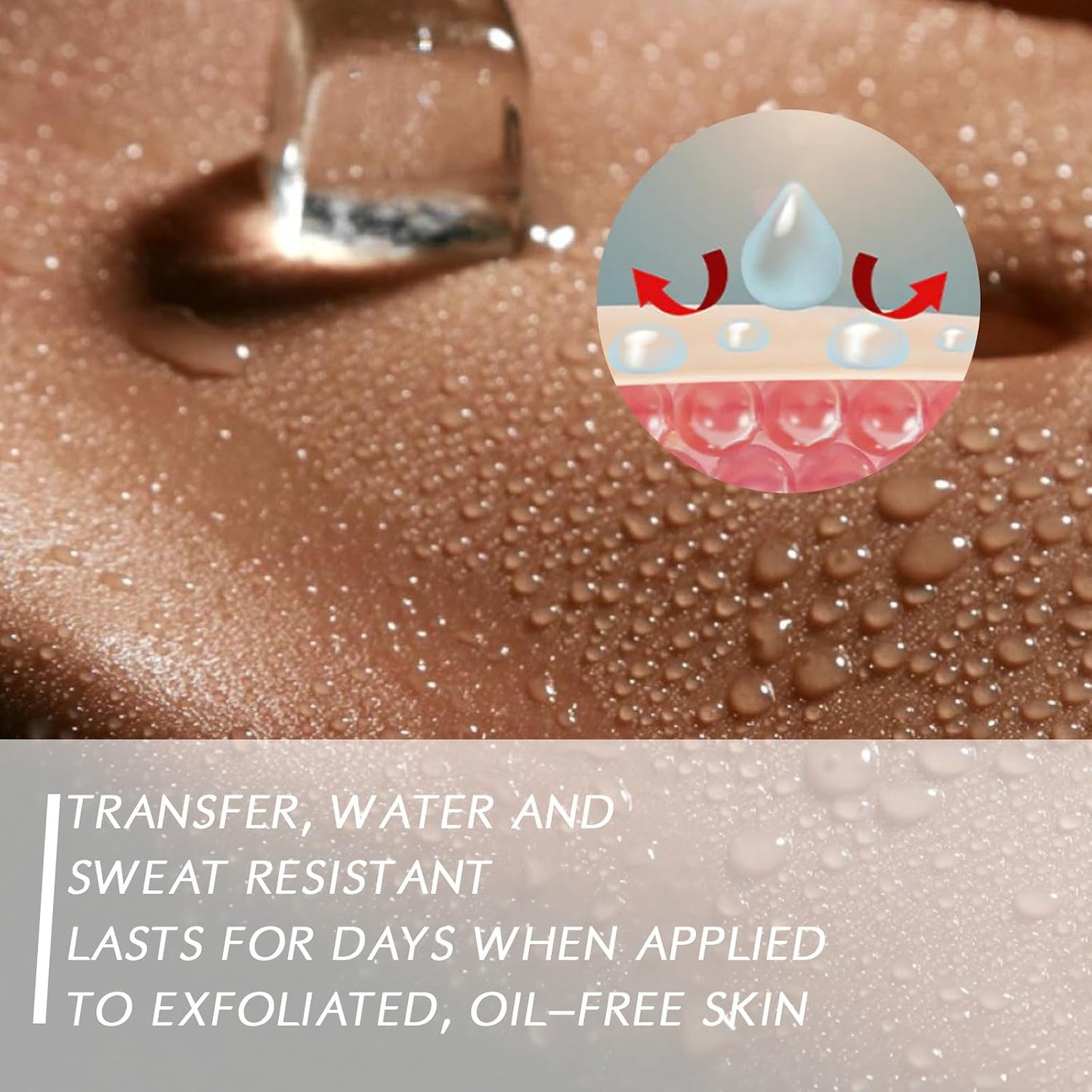 Body Coverage Perfector - Leg Makeup Waterproof No Transfer - Tattoo Cover up Makeup and Brush - Long Last Body Foundation for Flawless Skin, Water-Resistant, 74ML