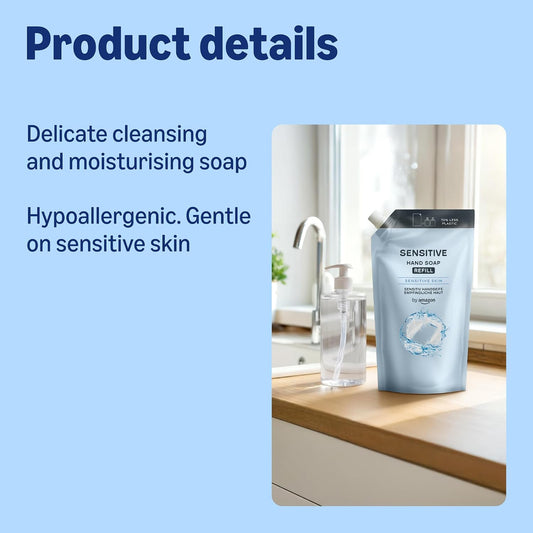 by Amazon Sensitive Hand Soap Refill, 2 x 1000ml