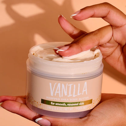 Tree Hut Vanilla Whipped Shea Body Butter 238.1 g with Natural Shea Butter for Nourishing Essential Body Care