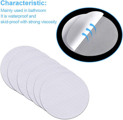 40 Pieces Round Non-Slip Safety Shower Treads Self Adhesive Bathtub Stickers Round Non-Slip Bath Stickers 10 cm/4 Inch, Clear