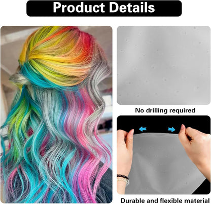 1 Pcs Silicone Pre-Punched Hair Highlighting Cap for Colouring and | Streaking, with 5 Coloring Brushes and 1 Needle, for Salon