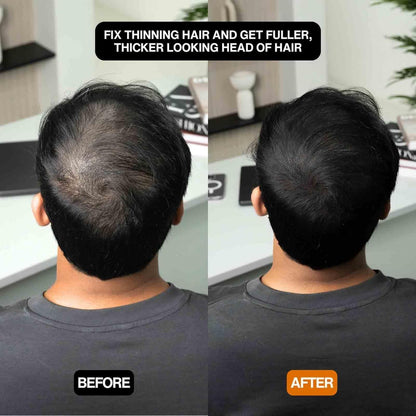 Hairbear Hair Filler, Hairbear Hair Filler Powder, Will Cover Up Any Thinning Areas, BlissaeHair Filler Powder, HairlinePowder Stick Root Cover Up for Women and Men (Black, 1)