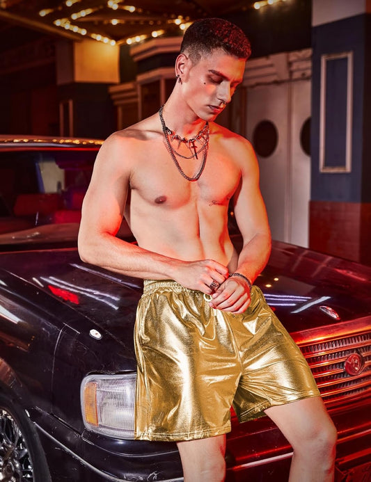 Why the Metallic Rave Shorts Might Just Be Your Next Party Staple