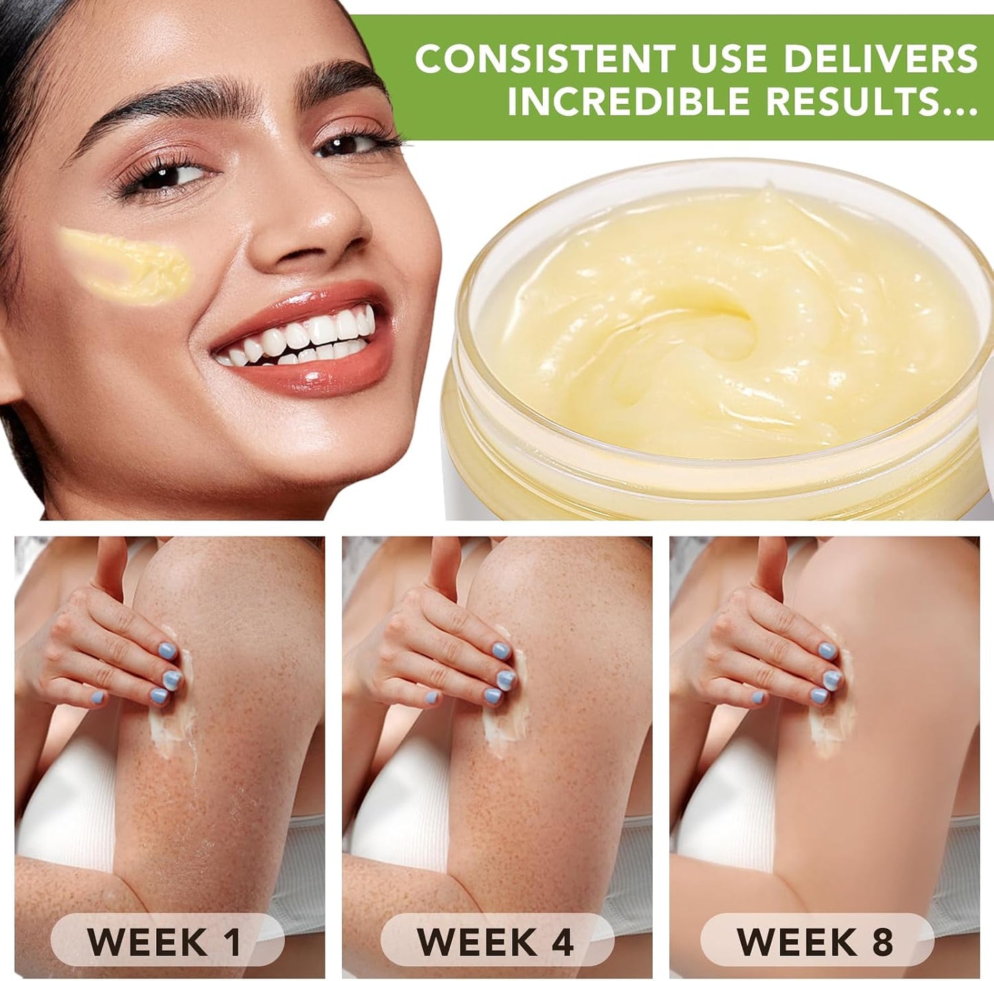 220g Organic Shea Butter, Pure Raw Unrefined Whipped Shea Butter Lip Balm Body Butter Moisturiser Cream Lotion for All Skin Face Hair Type, 7.8 OZ