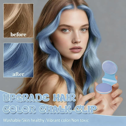 Hair Chalk 3 Color,Red Blue Purple Temporary Hair Dye Powder, Coloured Hair Spray Wash Out Hair Coloring Gifts for Birthday Party, Christmas, Cosplay