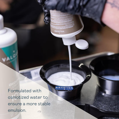 VALQUER Stabilized Hydrogen Peroxide Cream 20 Vol. | 1 L | Professional Cream Developer for Permanent Hair Colour &amp; Bleaching | 6% Stabilized Formula | Vegan